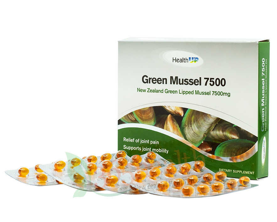 HealthUp Green Mussel 7500 60Softgels - 365 Health Limited