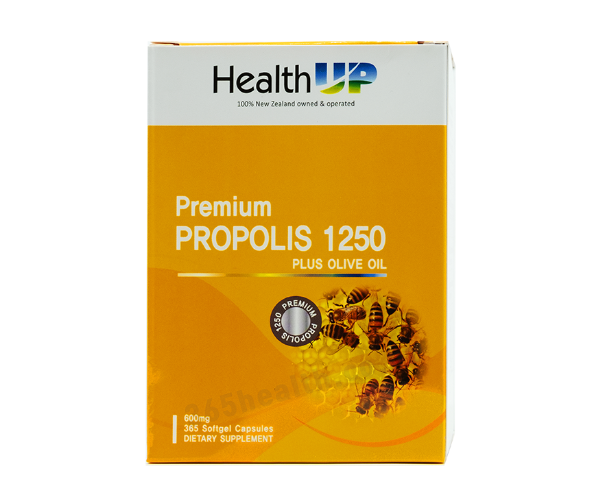 HealthUP Premium Propolis 1250 365 capsules - 365 Health Limited