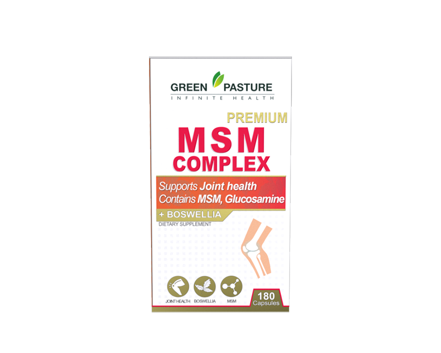 Green Pasture MSM Complex 180 capsules - 365 Health Limited
