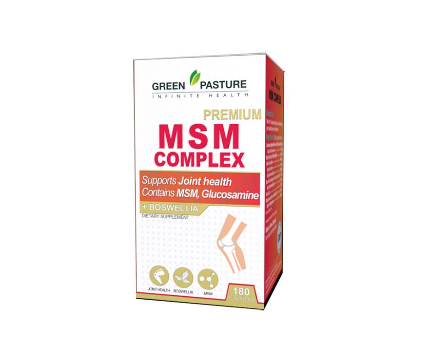 Green Pasture MSM Complex 180 capsules - 365 Health Limited