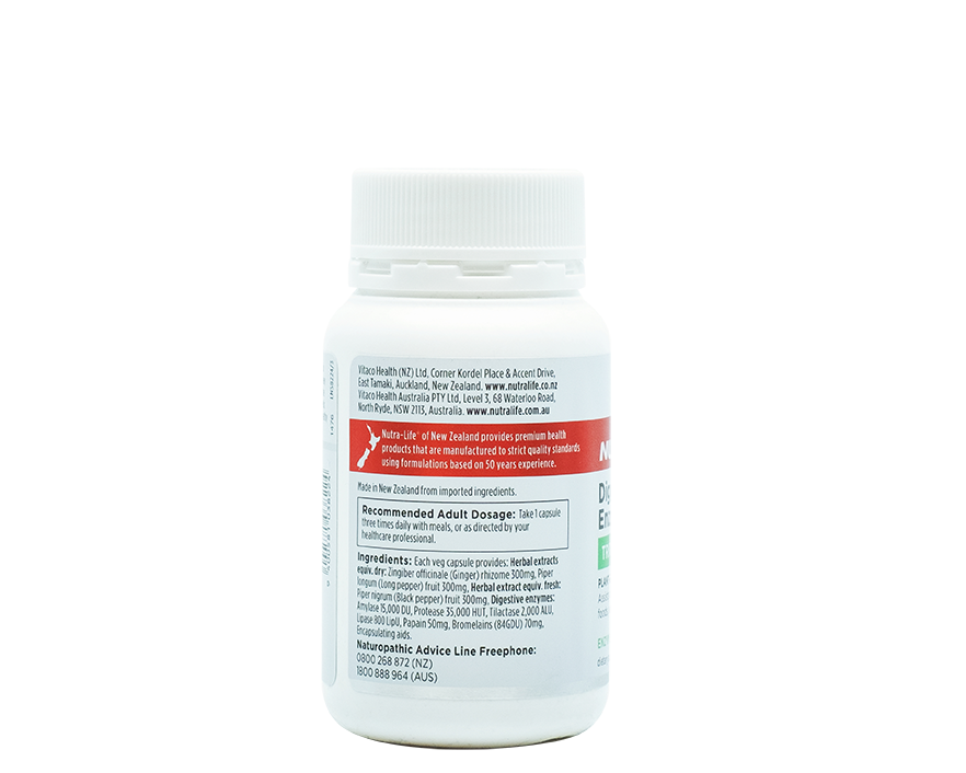 Nutralife Digestive Enzymes 60 capsules - 365 Health Limited