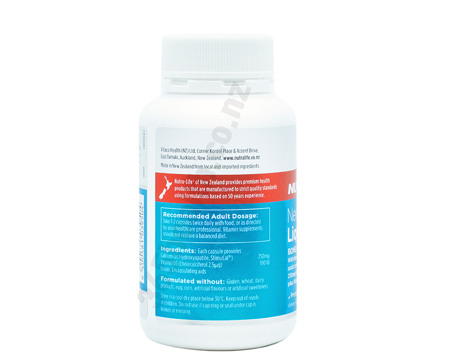 Nutralife Liquid Calcium 60 capsules - 365 Health Limited