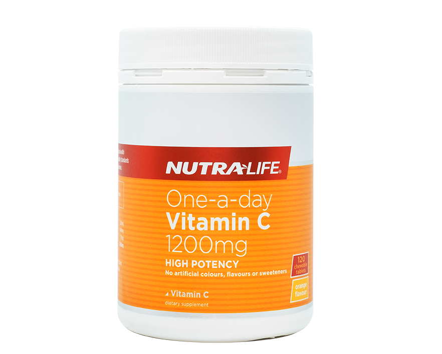 Nutralife Vitamin C 1200mg One-a-Day 120 chewables - 365 Health Limited