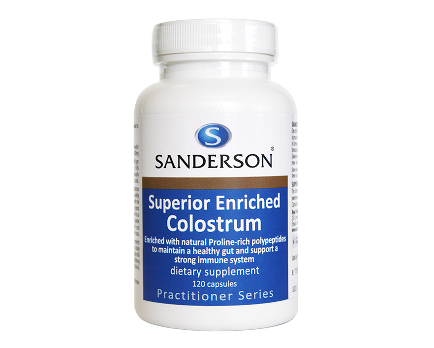 Sanderson Superior Enriched Colostrum 120 capsules - 365 Health Limited