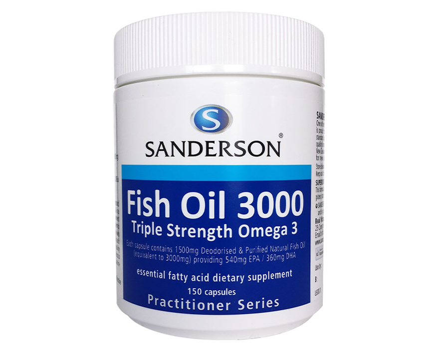Fish Oil 3000 Triple Strength 150capsules - 365 Health Limited