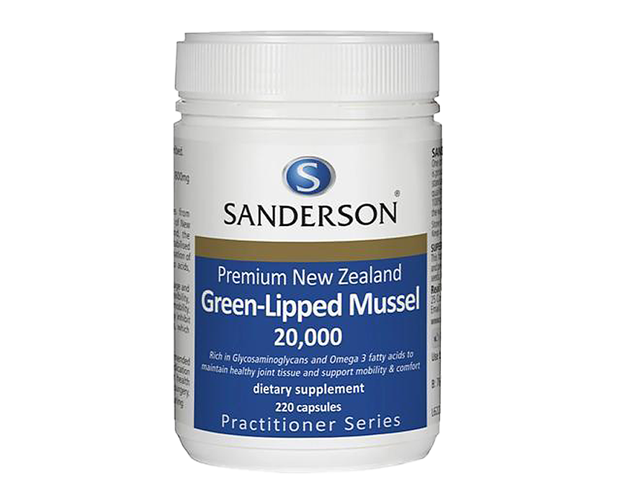 Sanderson Green Lipped Mussel 20000 220 capsules - 365 Health Limited