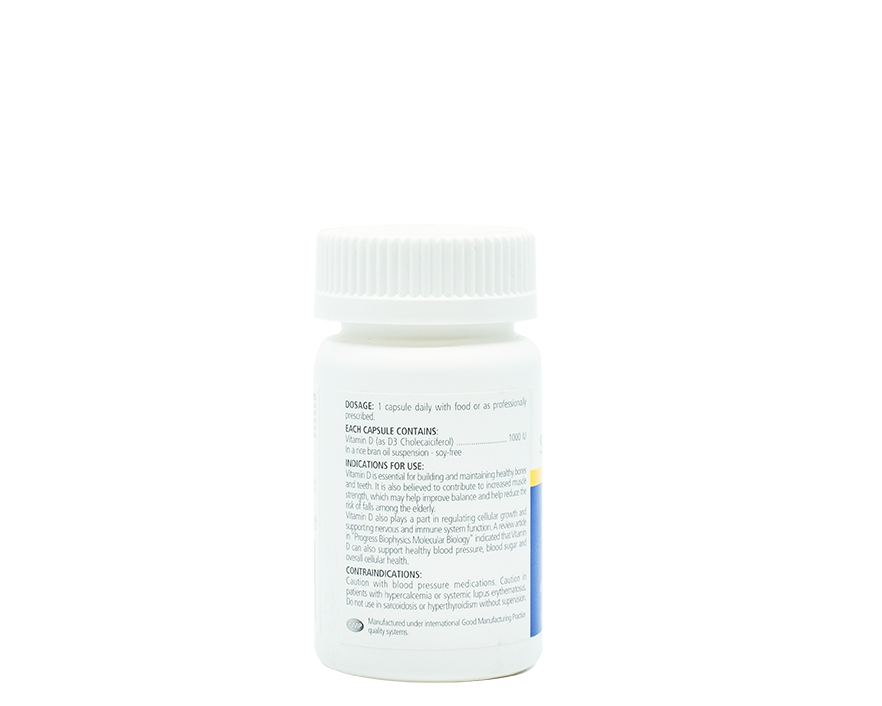 Sanderson Vitamin D3 1000iu 100 capsules - 365 Health Limited