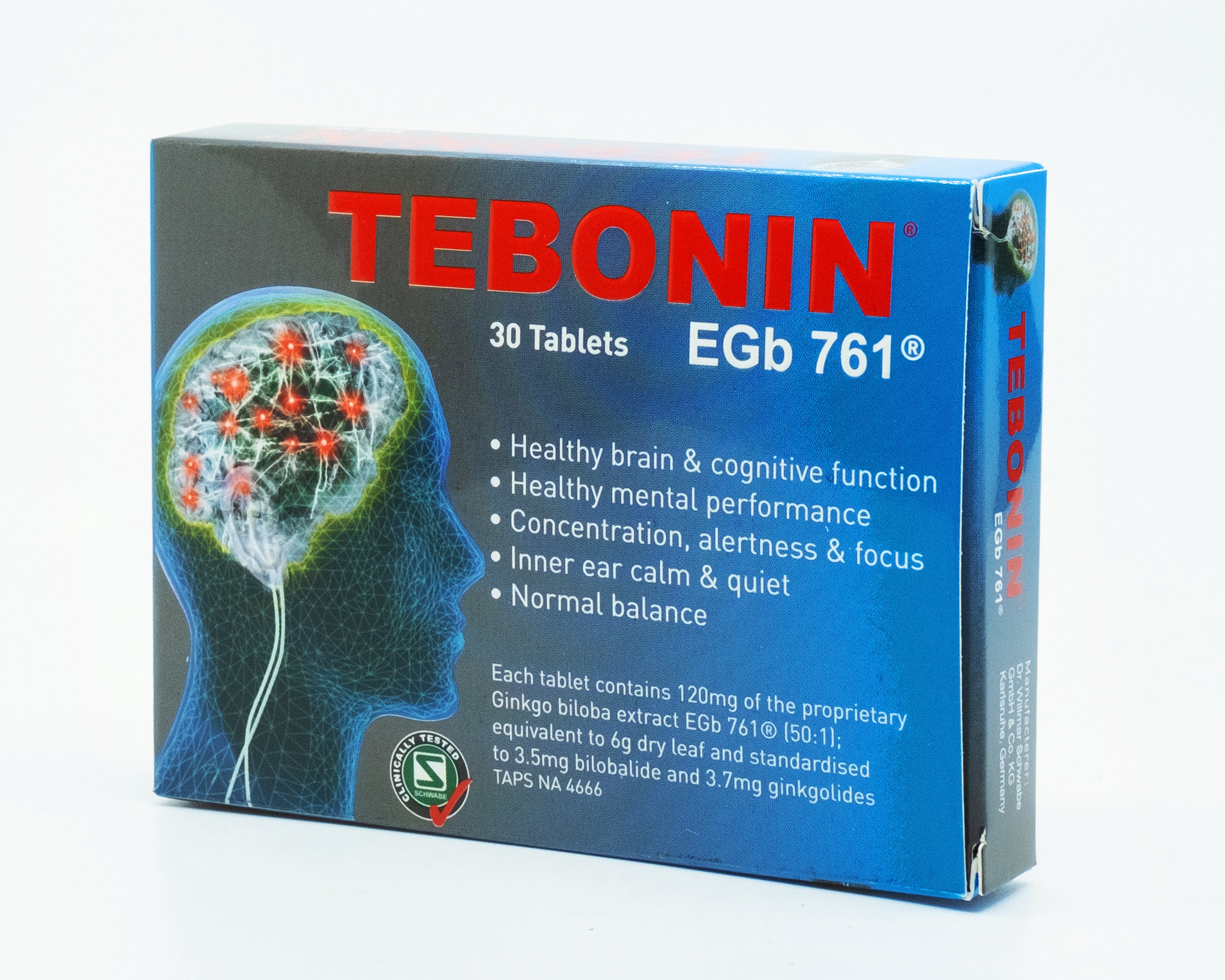 Tebonin EGb 761 30 Tablets - 365 Health Limited