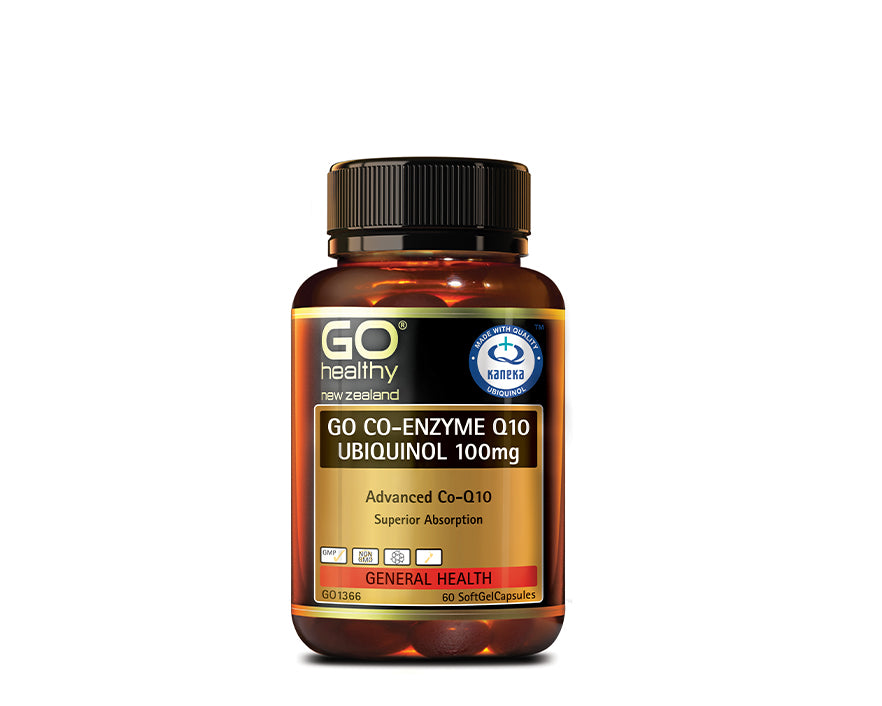 Go Co-Enzyme Q10 Ubiquinol 100mg 60Softgels - 365 Health Limited