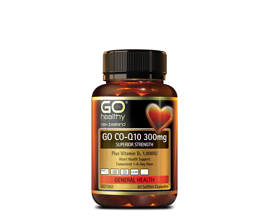 Go Co-Q10 300mg Superior strength 60Softgels - 365 Health Limited