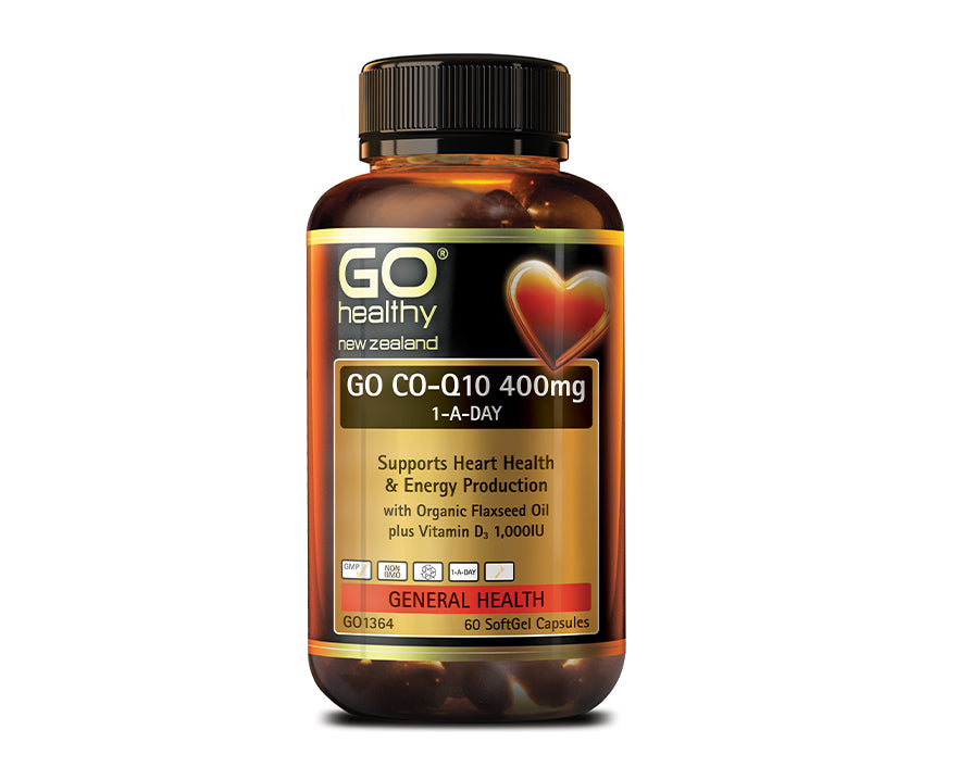 Go Co-Q10 400mg 1-A-DAY 60Softgels - 365 Health Limited