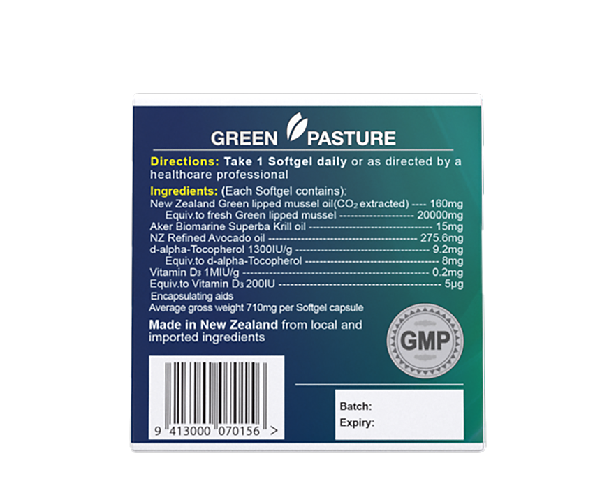 Green Mussel 20000 60c - 365 Health Limited