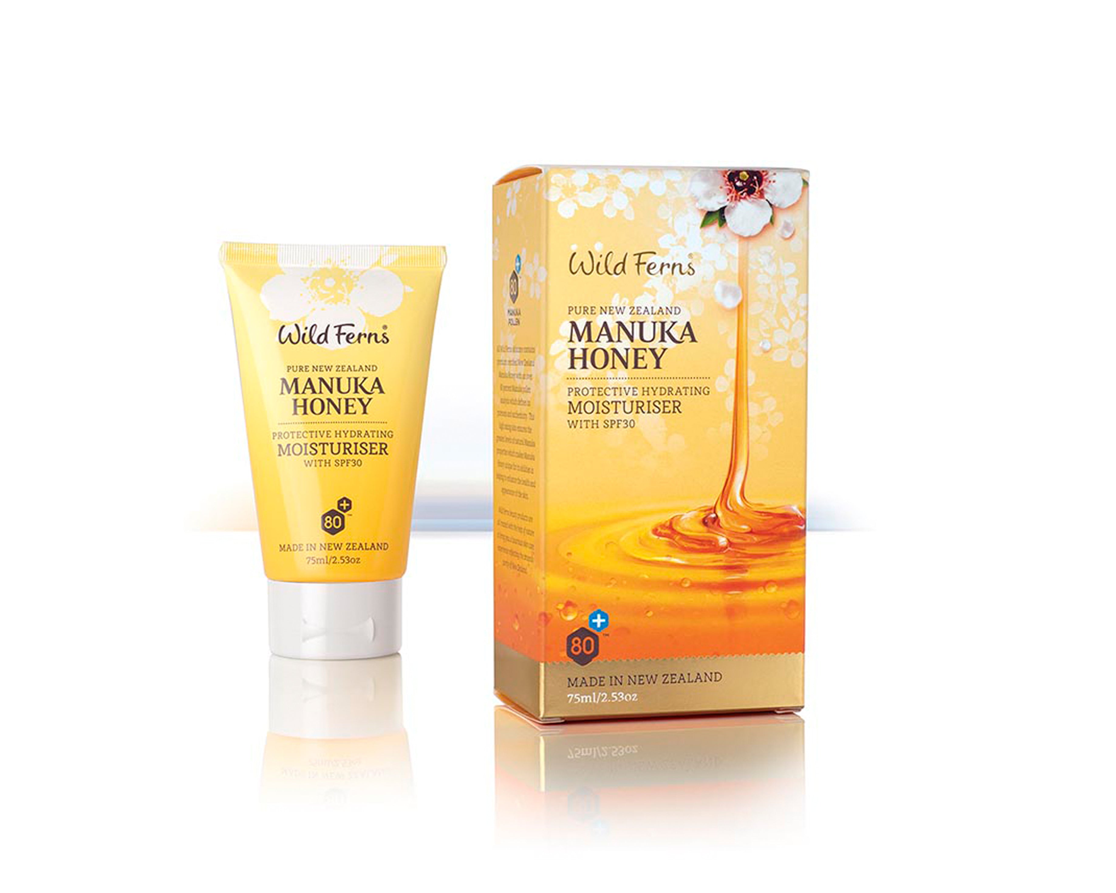 WILD FERNS Manuka Honey Protective Hydrating Moisturiser with SPF30 75ml - 365 Health Limited